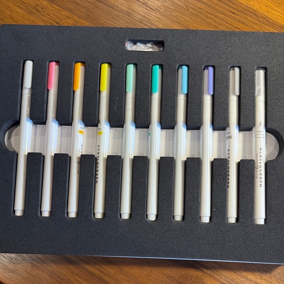 Archer & Olive Acrylograph Pen Set - White - Picture 4 of 5